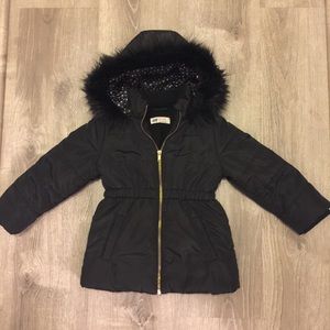 H&M kids puffer coat with faux fur hood HOST PICK